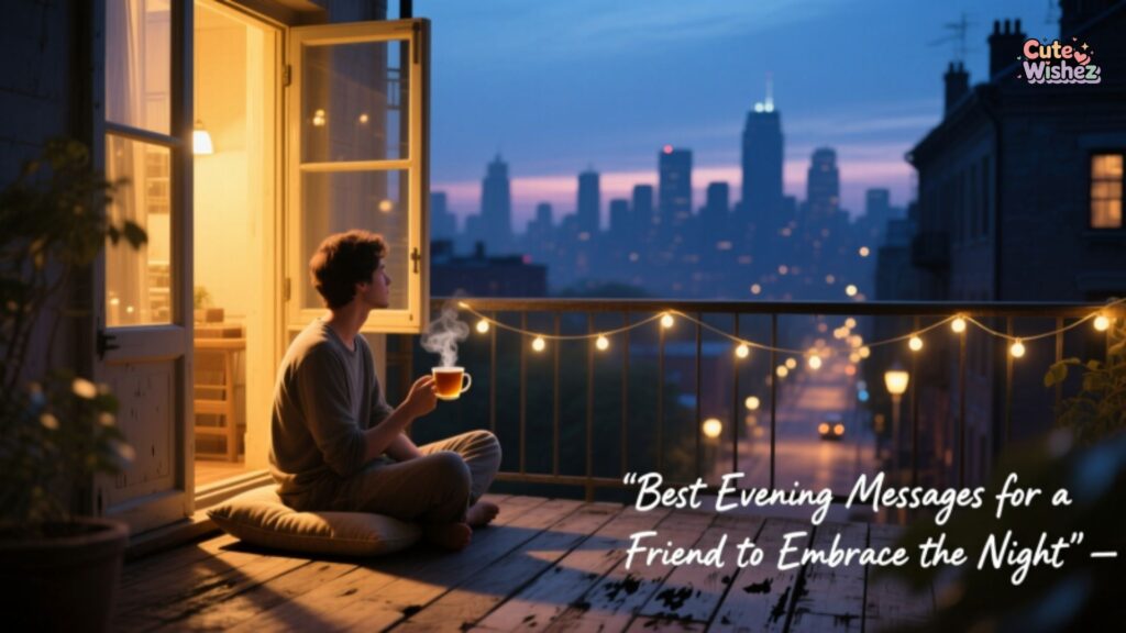 Best Evening Messages for a Friend to Embrace the Night