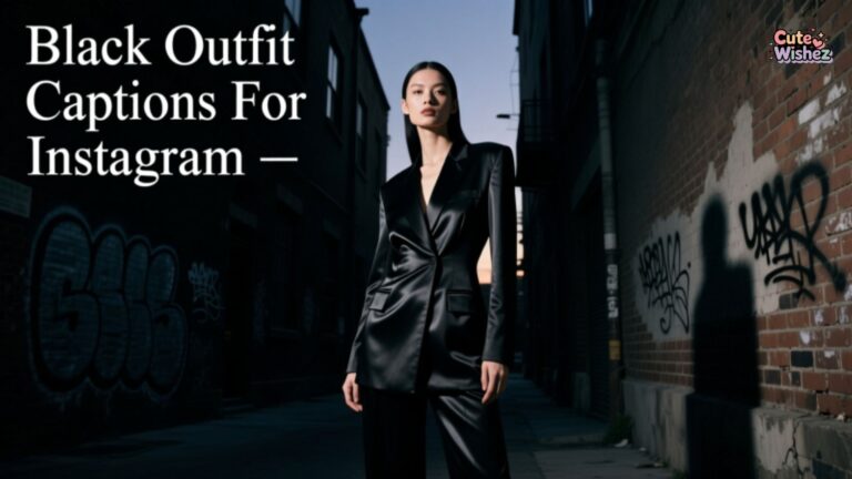 Black Outfit Captions For Instagram