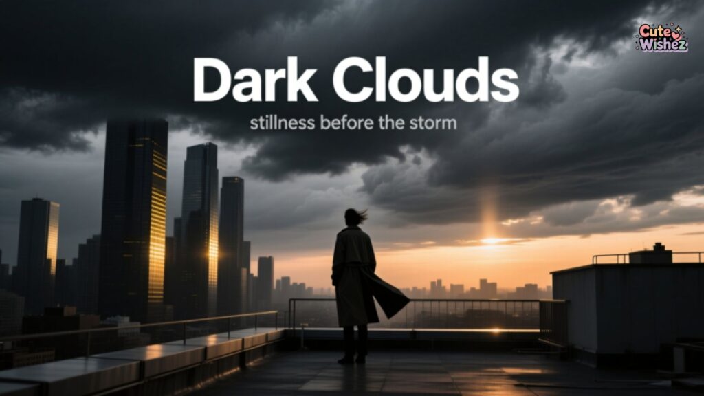 Dark Clouds Instagram Captions