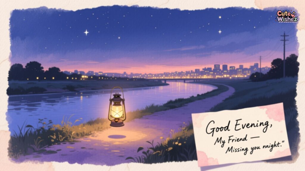 Good Evening Messages for a Long-Distance Friend