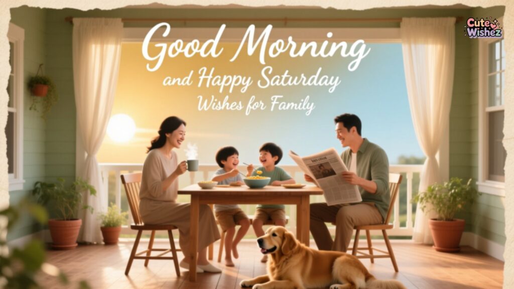 Good Morning and Happy Saturday Wishes for Family