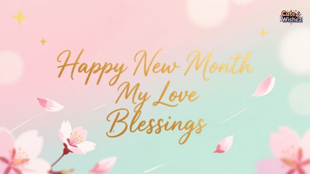 Happy New Month My Love Blessings