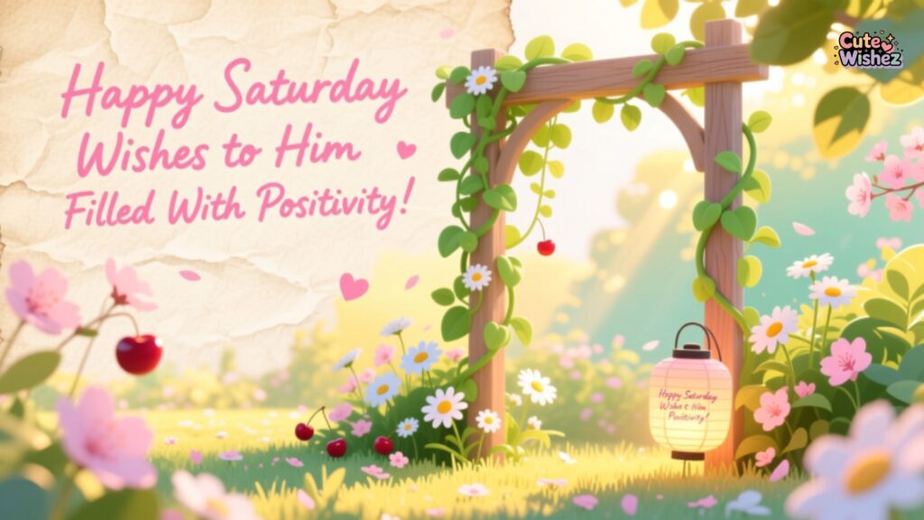 Happy Saturday Wishes to Him Filled With Positivity