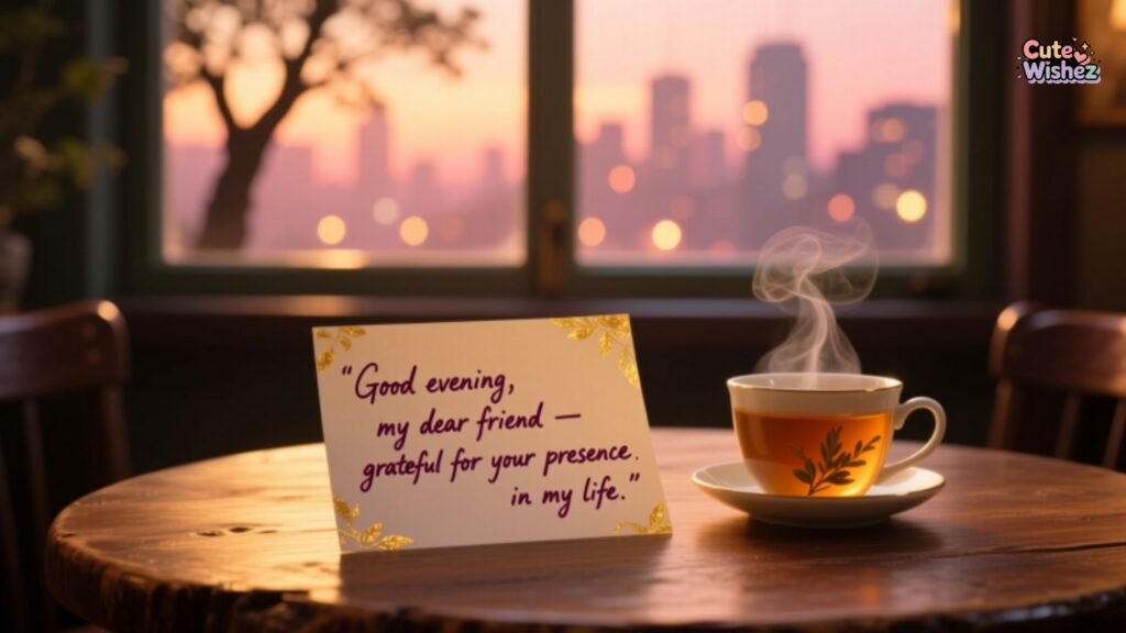 Heartfelt Good Evening Messages for a Friend