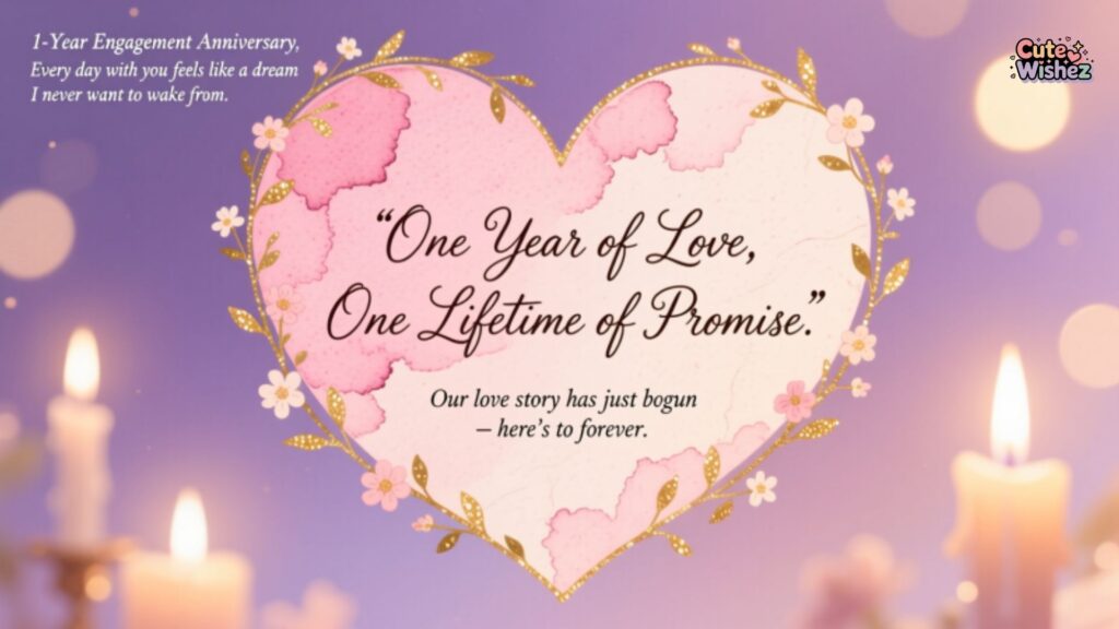 Romantic Messages for 1-Year Engagement Anniversary