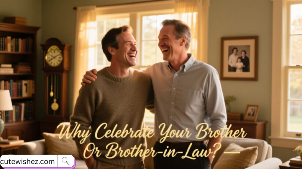 Why Celebrate Your Brother or Brother-in-Law 