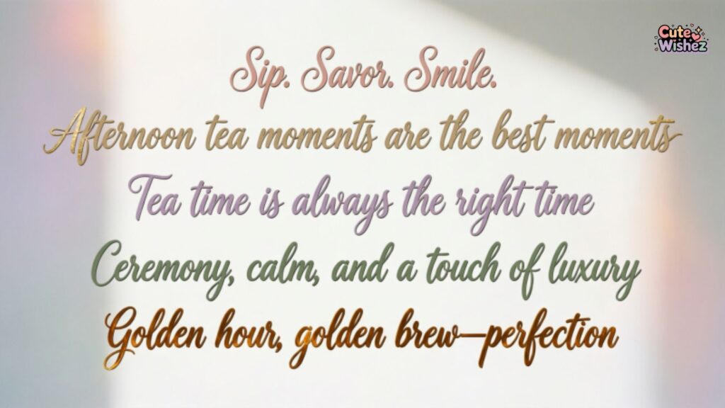 Best Afternoon Tea Captions For Instagram