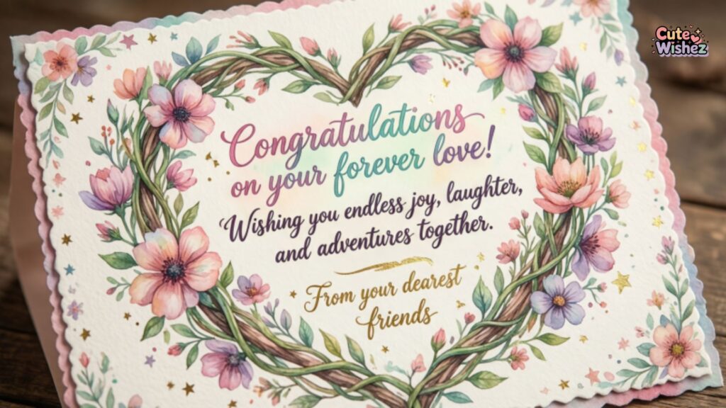Best Wedding Messages for Cards for Friends