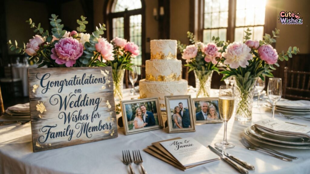 Congratulations on Wedding Wishes for Family Members