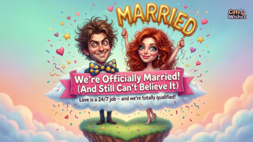 Funny and Lighthearted Wedding Messages for Cards