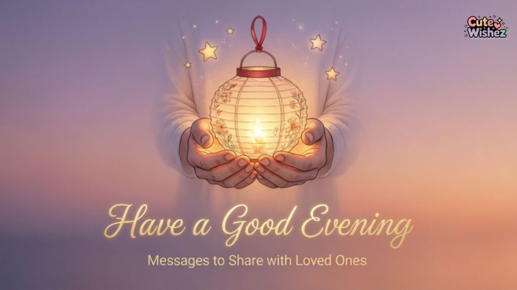 Have a Good Evening Messages to Share with Loved Ones