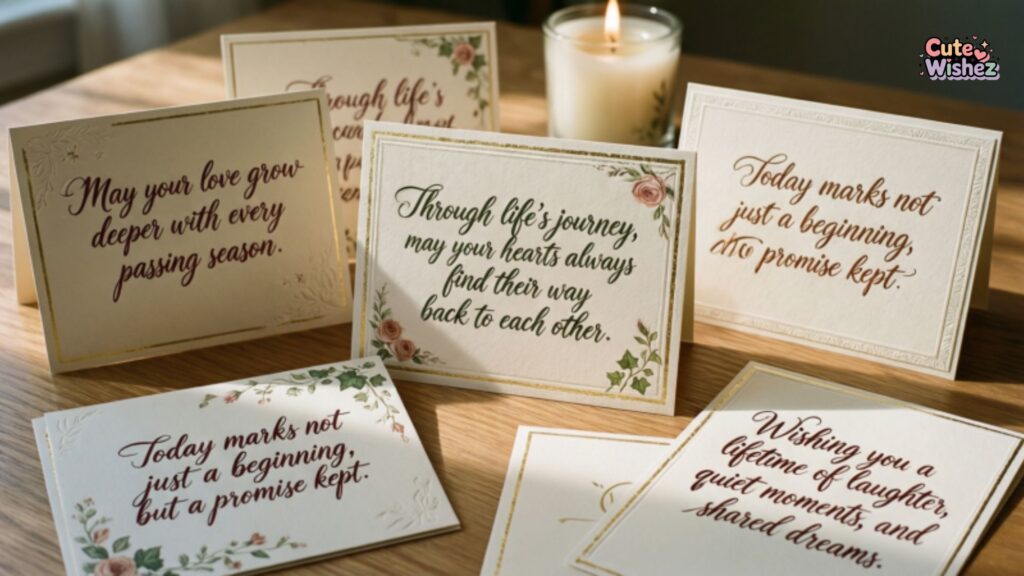Heartfelt Wedding Messages for Cards