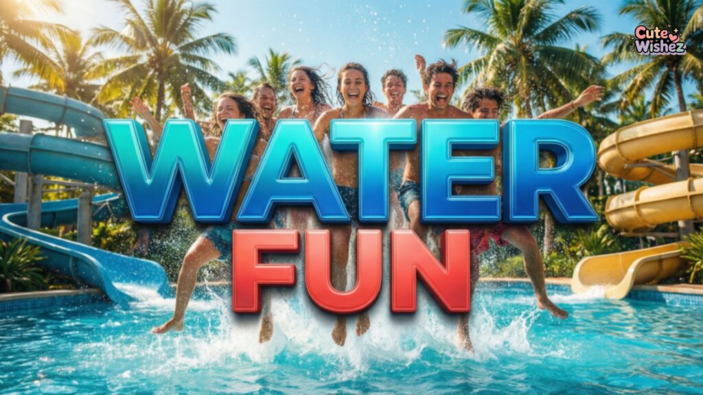 One Word Waterpark Captions for Instagram