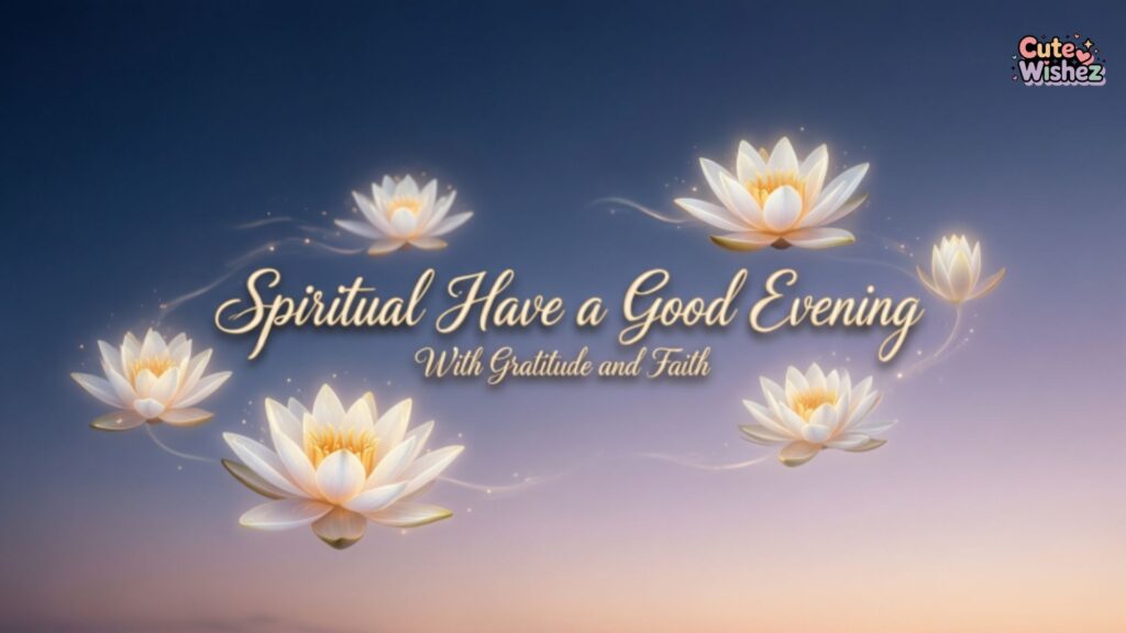 Spiritual Have a Good Evening Quotes with Gratitude and Faith (1)