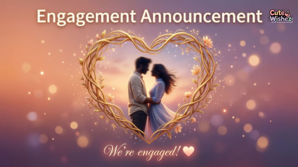 Engagement Announcement Captions