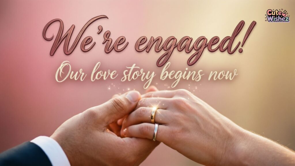 Engagement Announcement Post Captions & Messages 