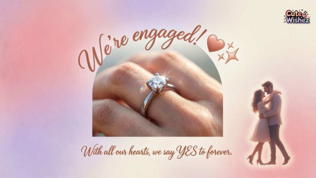 Engagement Announcement Post Captions & Messages