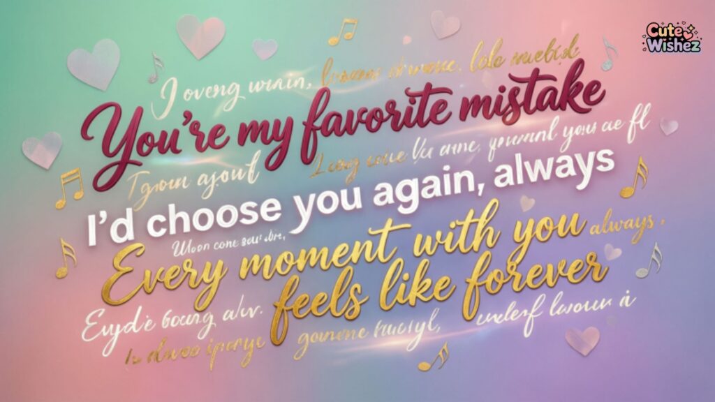 Engagement Captions from Song Lyrics