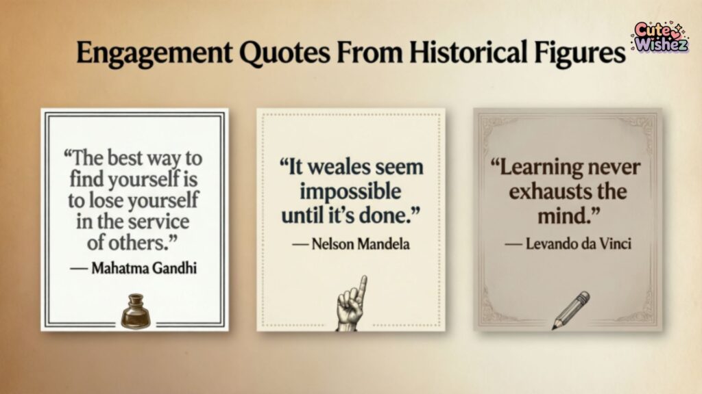 Engagement Quotes From Historical Figures