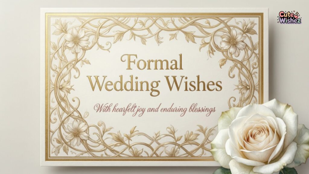 Formal Wedding Wishes