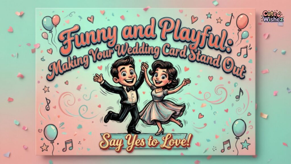Funny and Playful Making Your Wedding Card Stand Out
