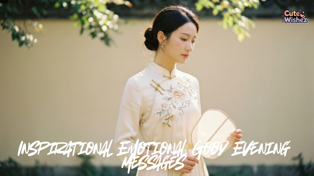 Inspirational Emotional Good Evening Messages