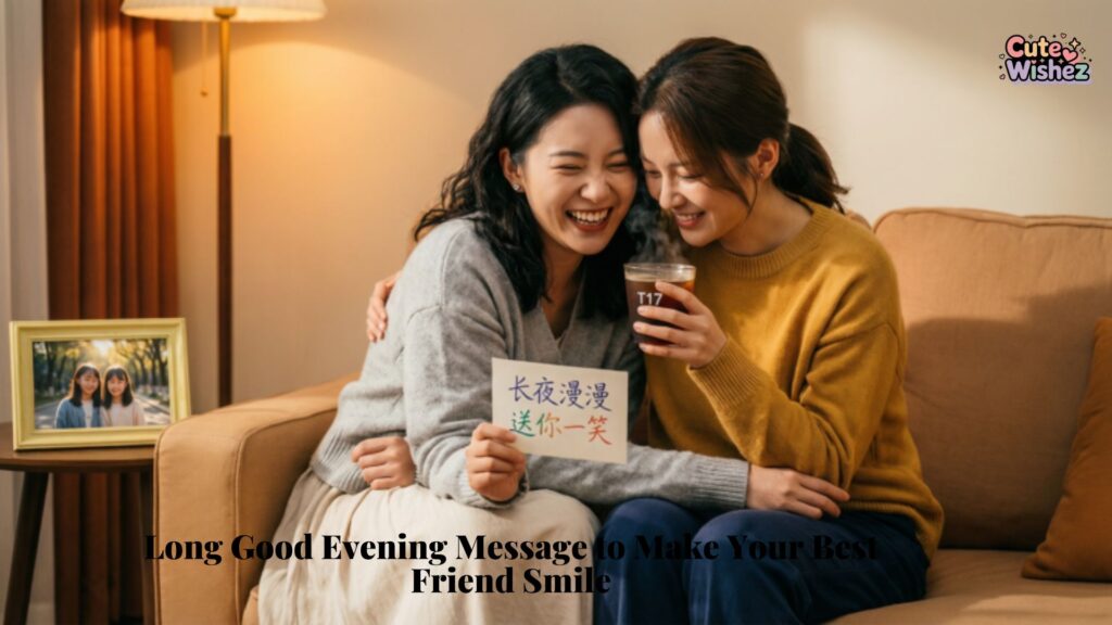 Long Good Evening Message to Make Your Best Friend Smile
