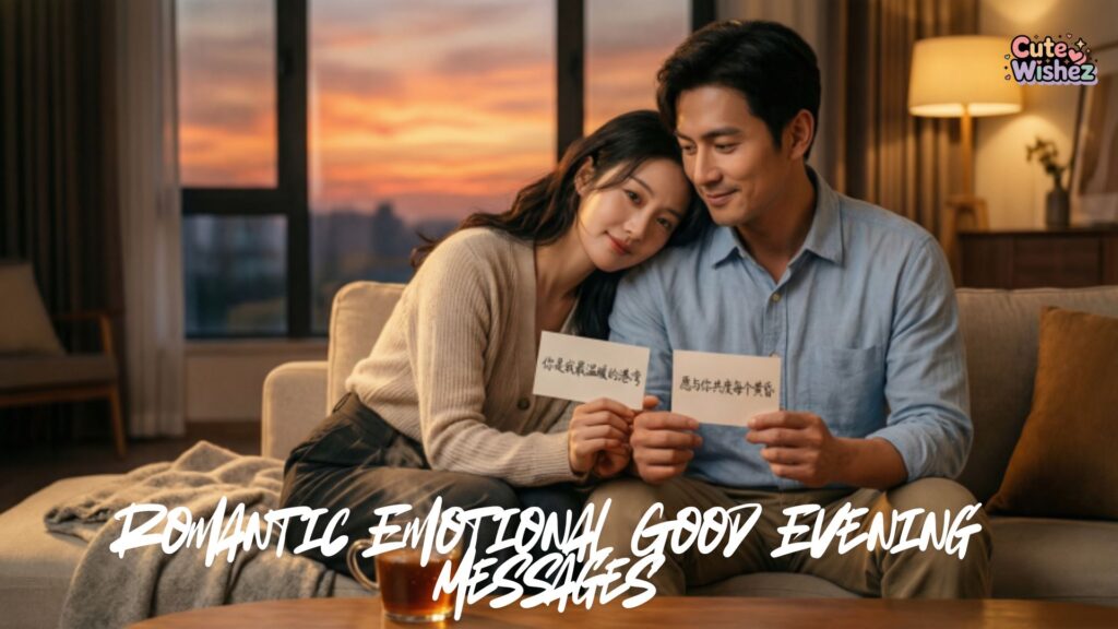 Romantic Emotional Good Evening Messages