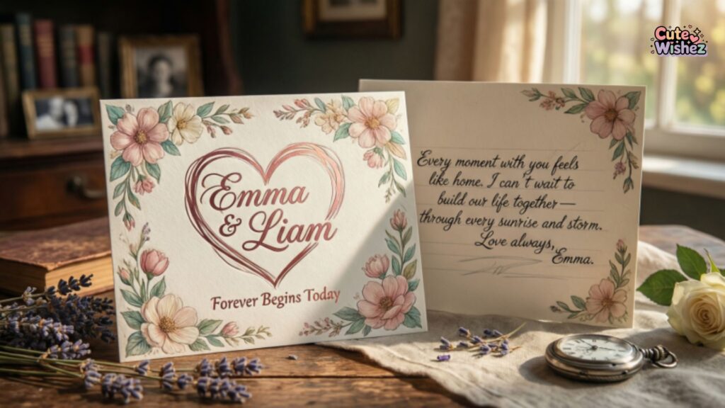 Romantic Messages Expressing Love in Wedding Cards