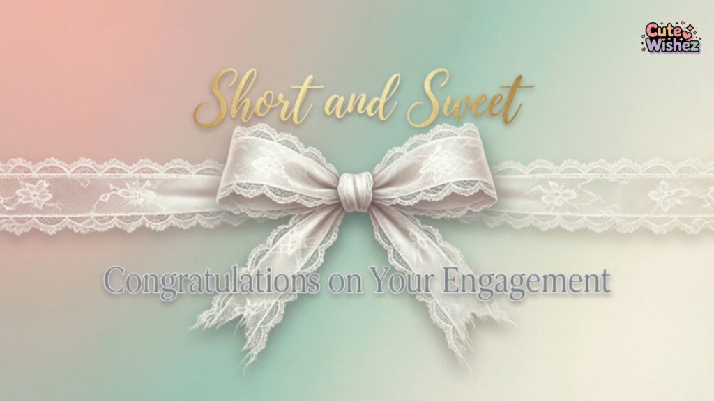 Short and Sweet Congratulations on Your Engagement Quotes