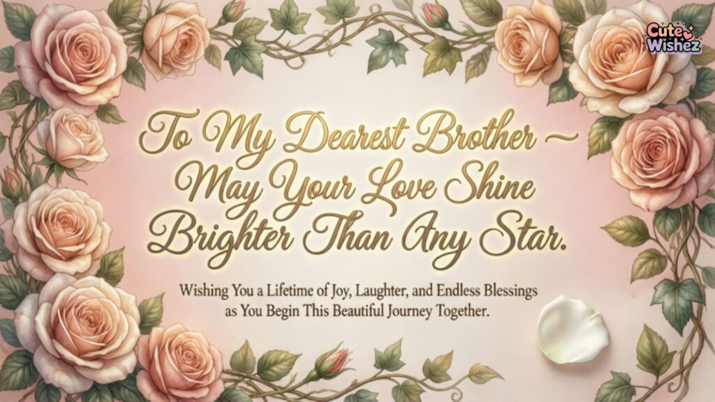 Wedding Messages for Your Brother