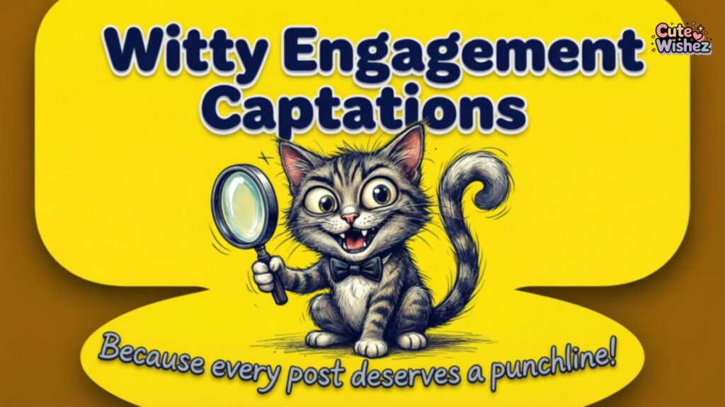 Witty Engagement Captions
