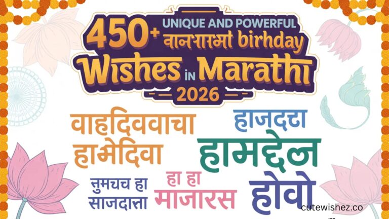 450+ Unique and Powerful Birthday Wishes in Marathi In 2026