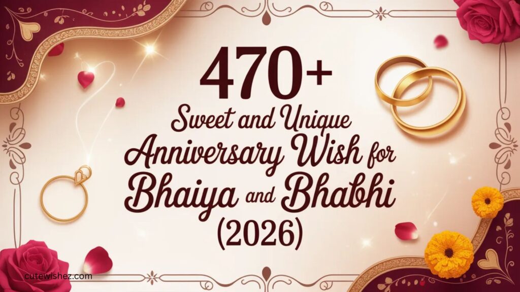 470+ Sweet and Unique Anniversary Wish For Bhaiya And Bhabhi (2026)