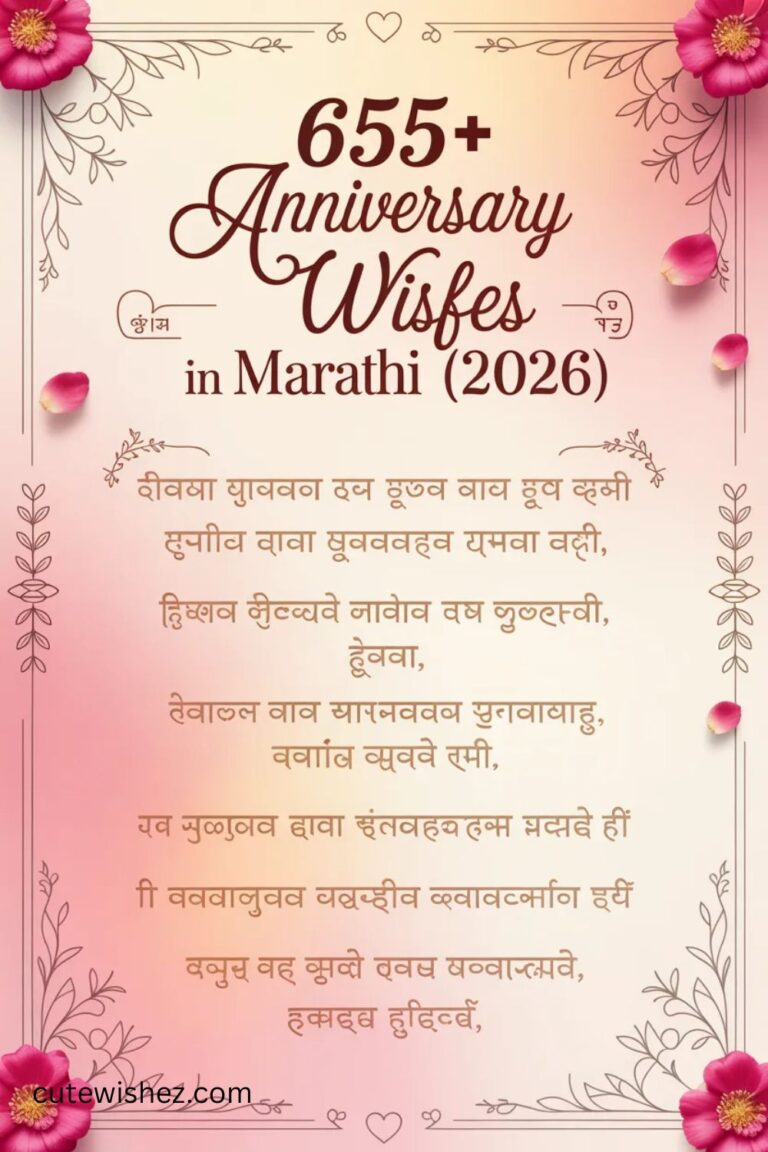 655+ Best Anniversary Wishes for Wife in Marathi (2026)