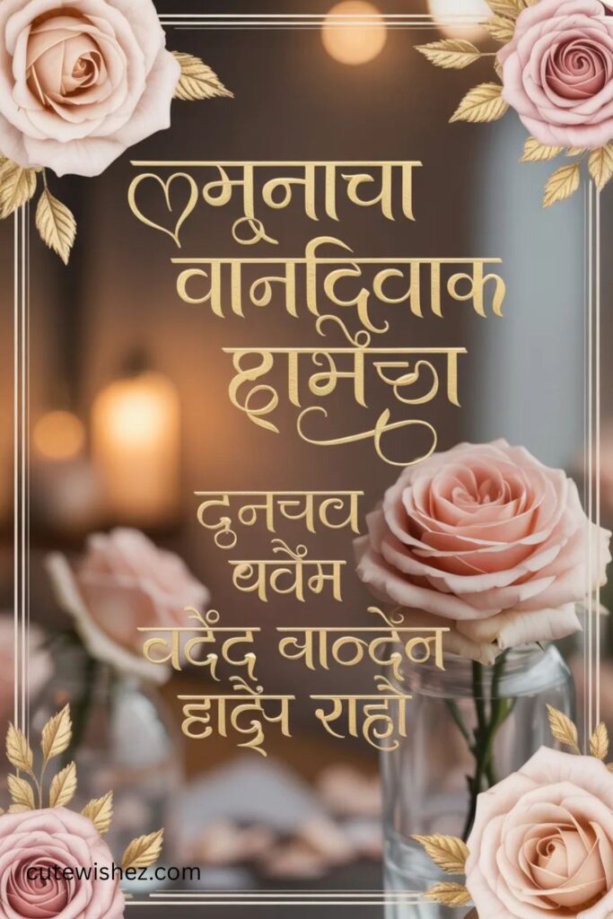 Anniversary Wishes in Marathi for a Couple