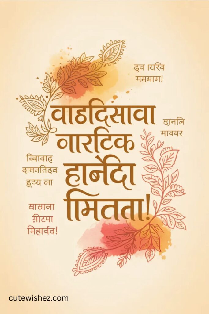 Anniversary Wishes in Marathi for a Friend