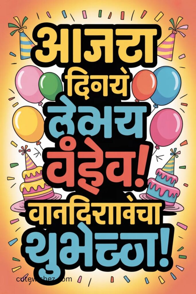 Funny Birthday Captions in Marathi