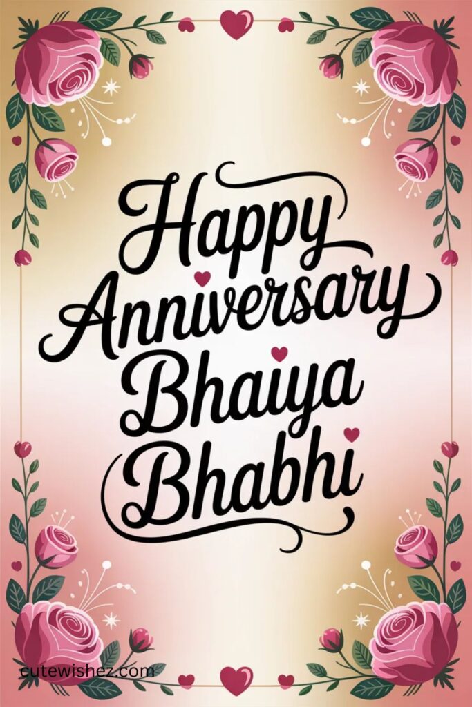 Happy Anniversary Bhaiya Bhabhi WhatsApp Status
