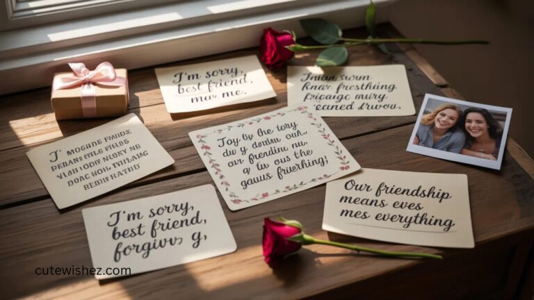 Sorry Messages for Your Best Friend