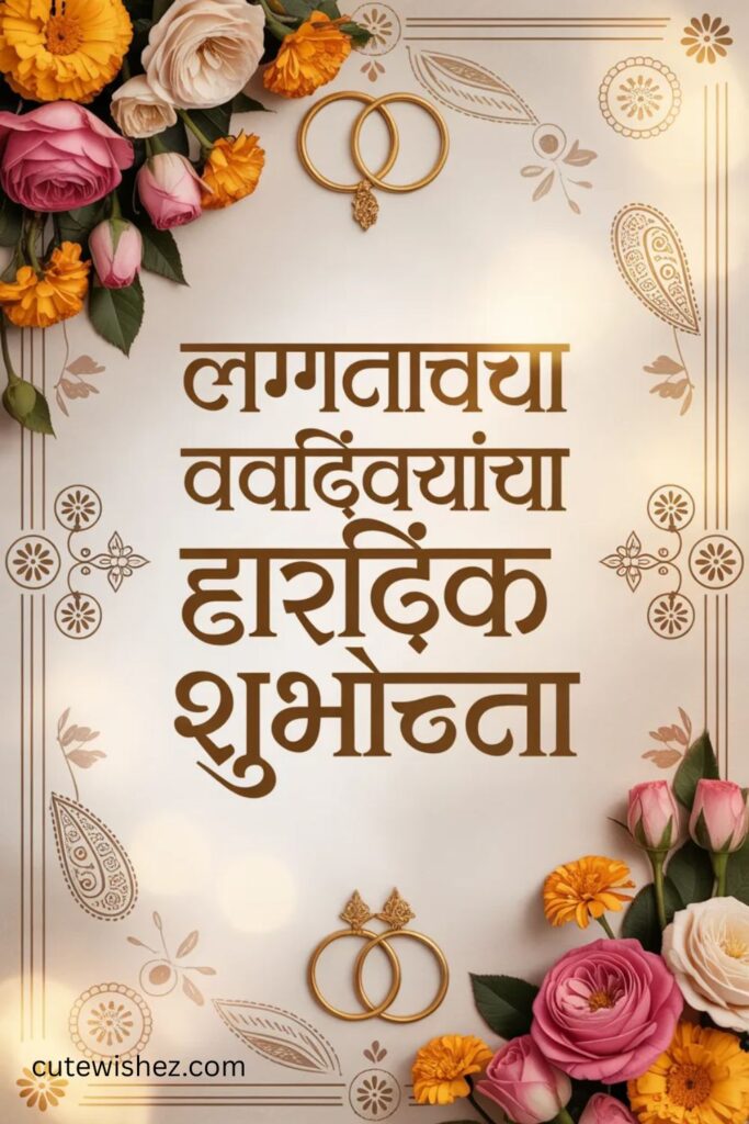Wedding Anniversary Wishes for Uncle and Aunty in Marathi