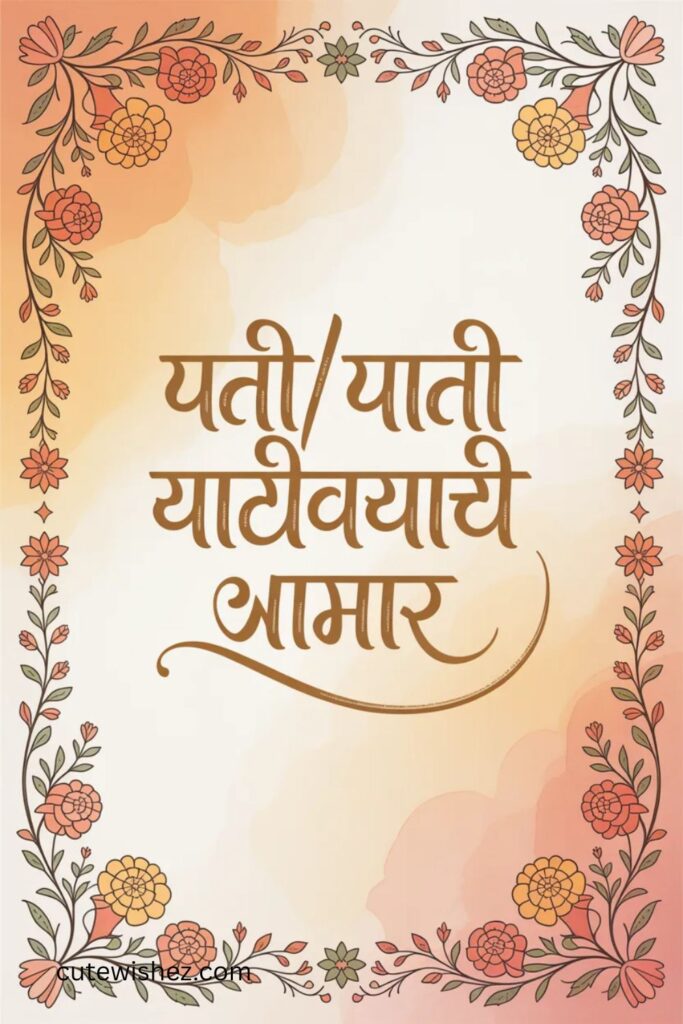 पतीपत्नी साठी वाढदिवसाचे आभार