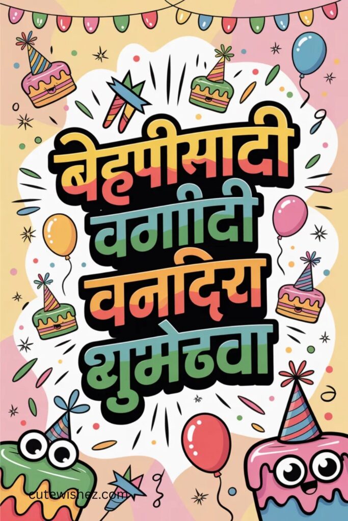 बहिणीसाठी विनोदी वाढदिवस शुभेच्छा 