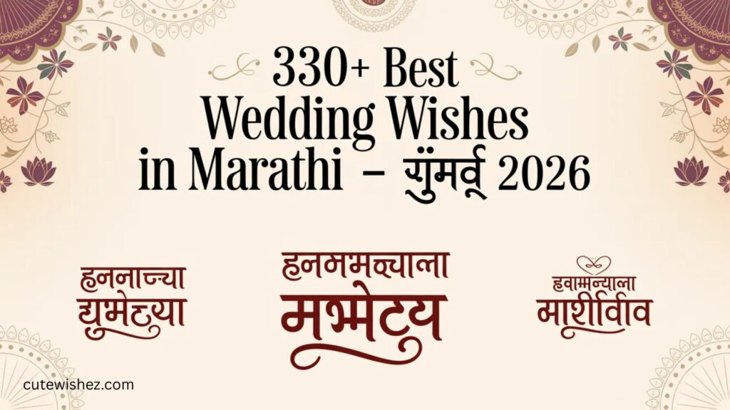 330+ Best Wedding Wishes in Marathi – शुभेच्छा संग्रह 2026