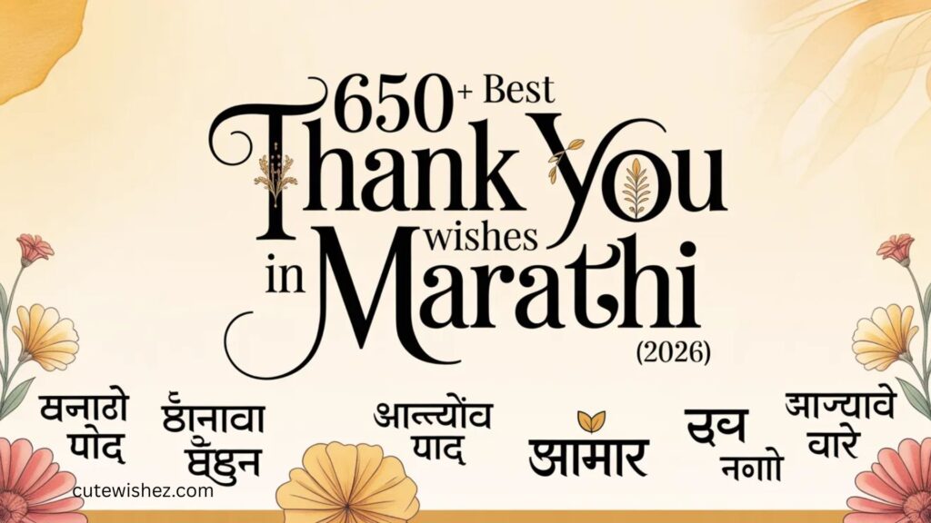 650+ Best Thank You Wishes in Marathi (2026)