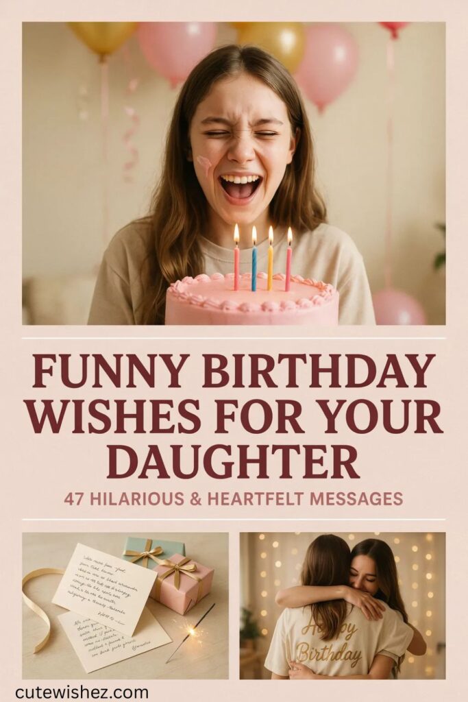 Funny Birthday Wishes for Your Daughter