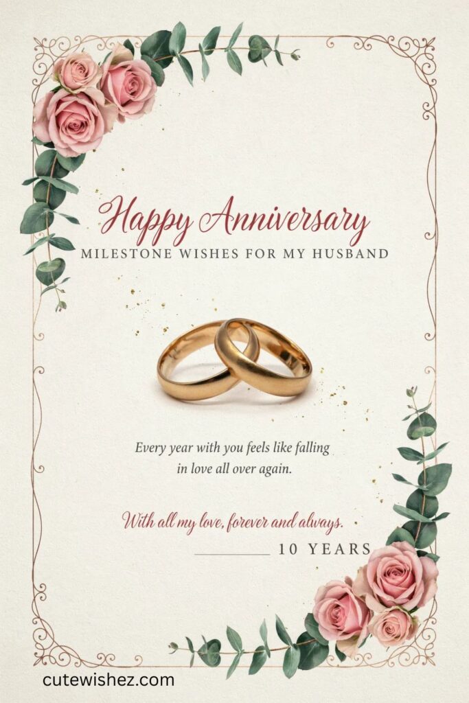 Milestone Engagement Anniversary Wishes For Husband