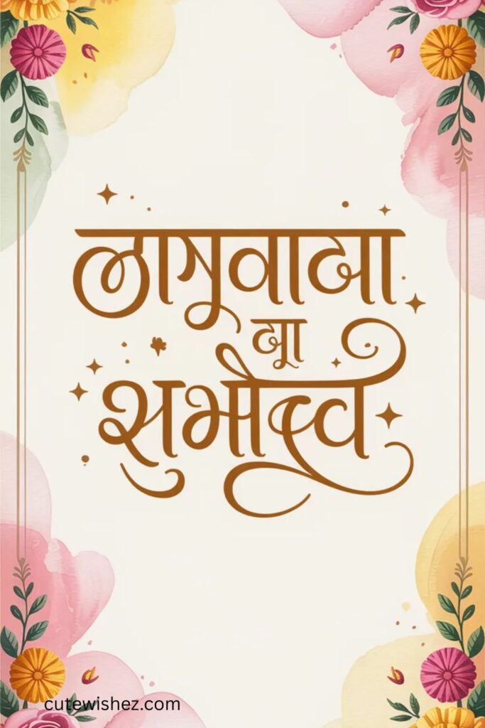 WhatsApp साठी लग्नाच्या शुभेच्छा