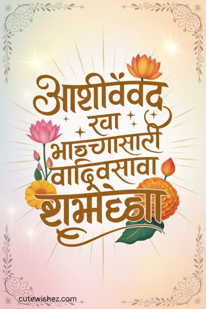आशीर्वाद रूप भाच्यासाठी वाढदिवसाच्या शुभेच्छा