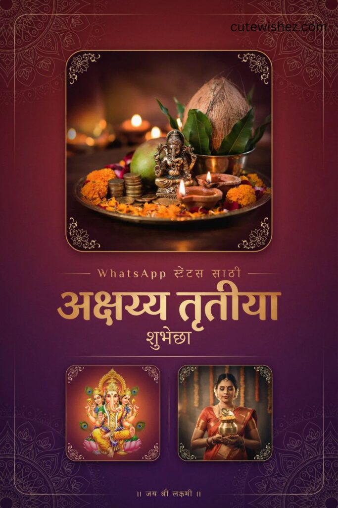 WhatsApp स्टेटस साठी अक्षय्य तृतीया शुभेच्छा
